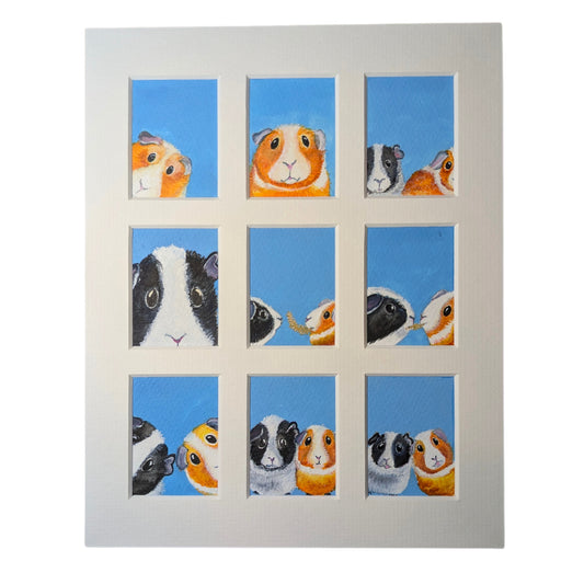 Guinea Pigs in the Photo Booth Signed Print