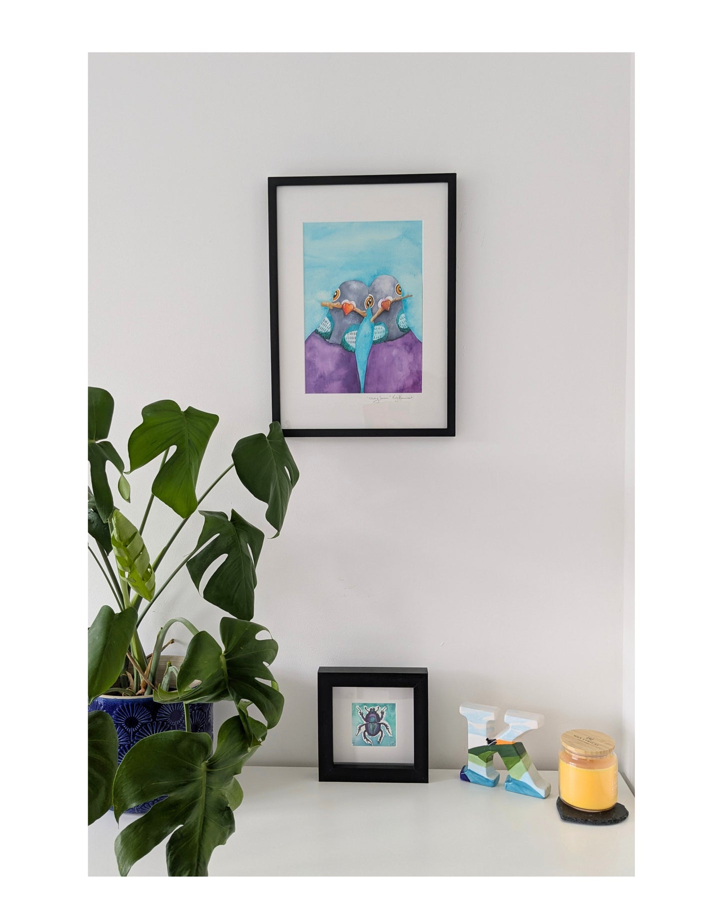 "Nesting Season" Original Illustration (Framed)