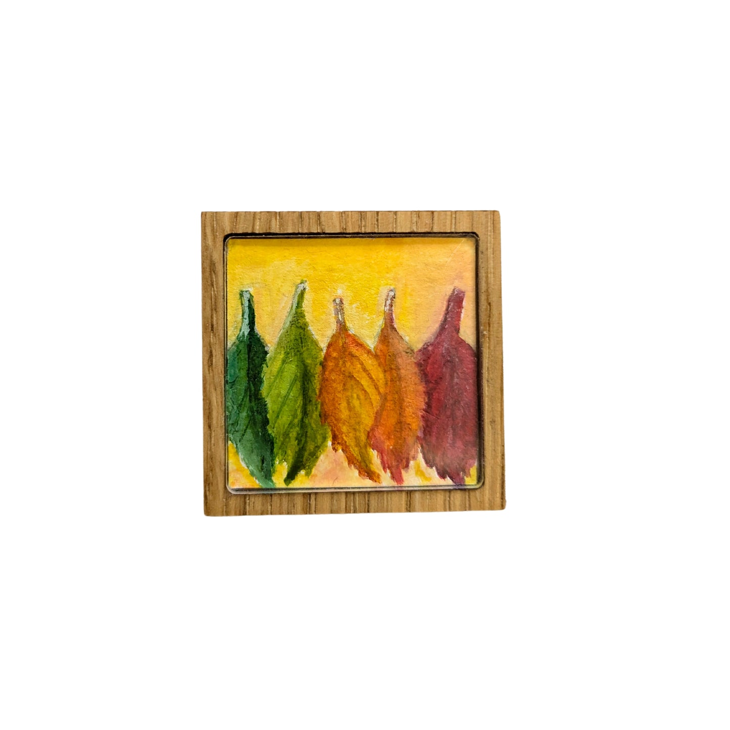 A Rainbow of Leaves Brooch Pin