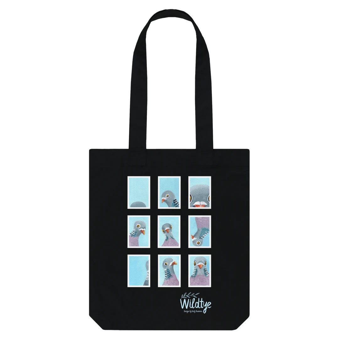 Pigeon Passport Photos Tote Bag