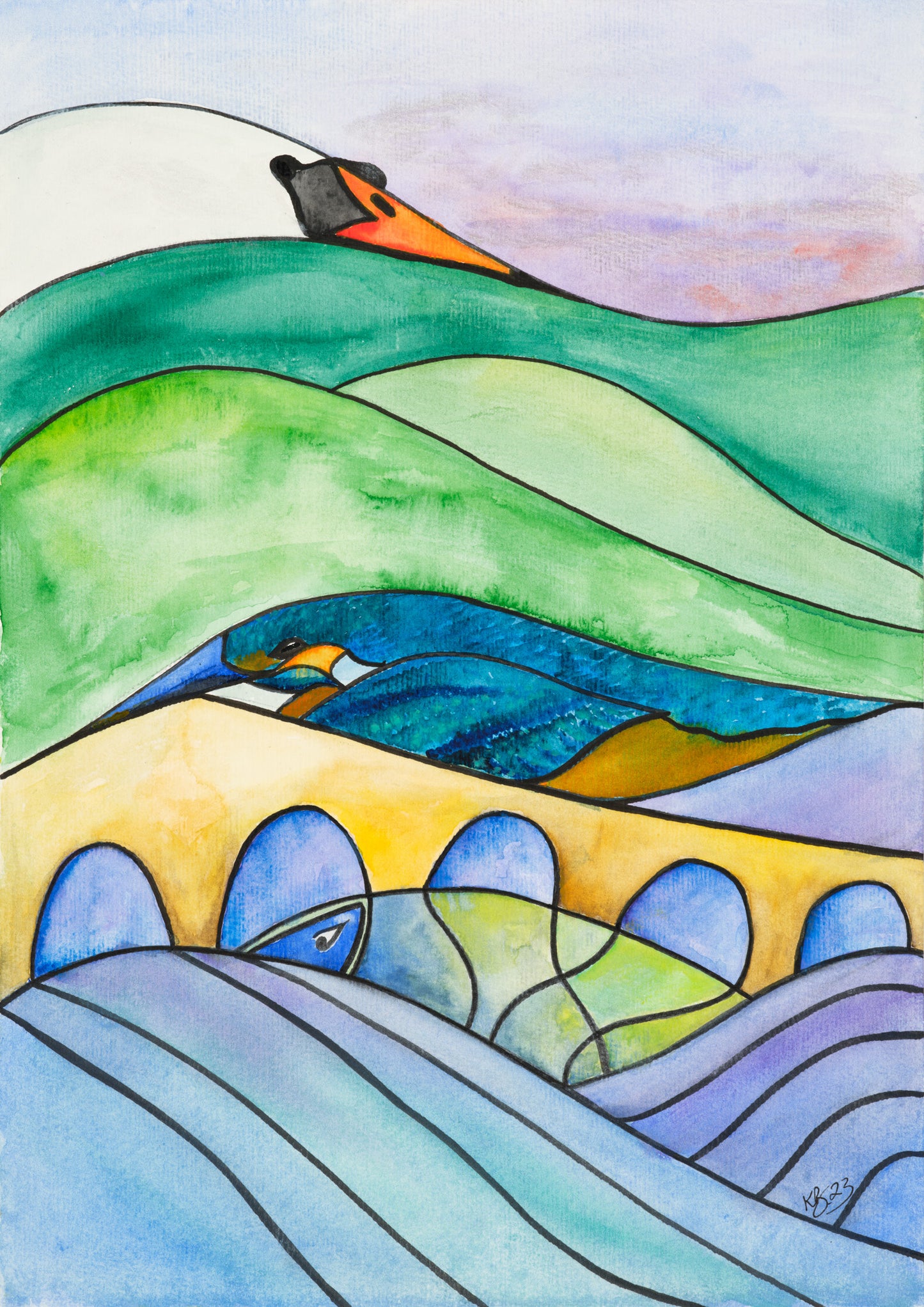 “Five Arches” (The Stories it Would Tell: 2) Hand Signed Giclée Print