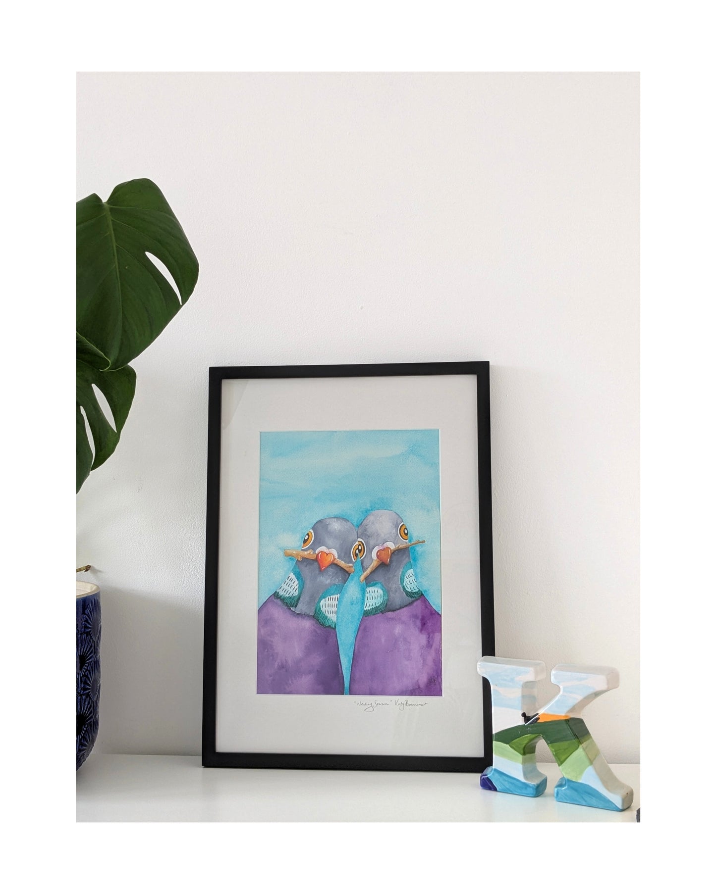 "Nesting Season" Original Illustration (Framed)