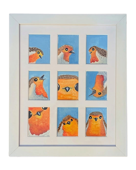 Robin in the Photo Booth Signed Print
