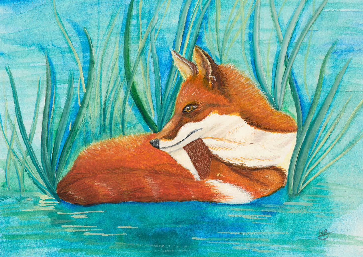 “Fox at Dawn” Hand Signed Giclée Print