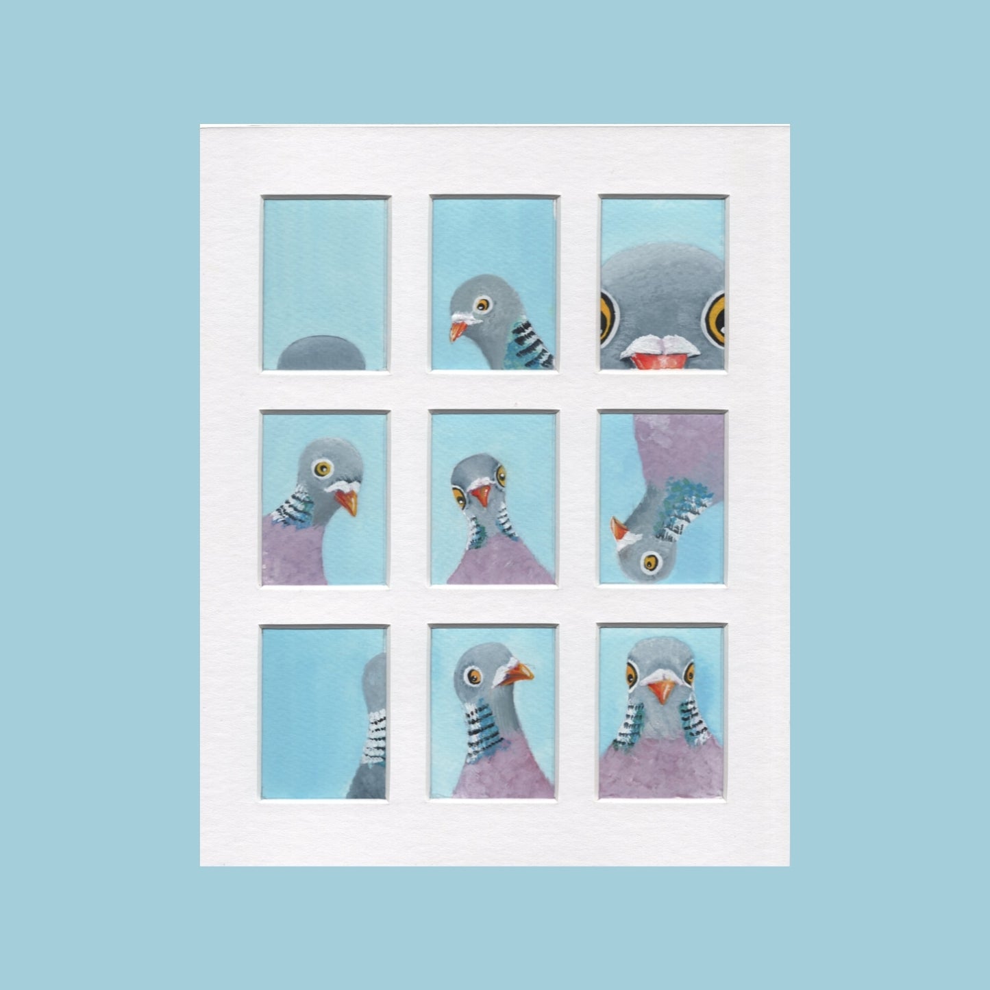 "Pigeon in the Photo Booth" Signed Print