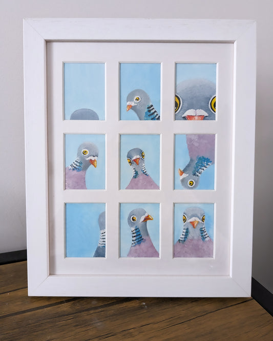 "Pigeon in the Photo Booth" Signed Print