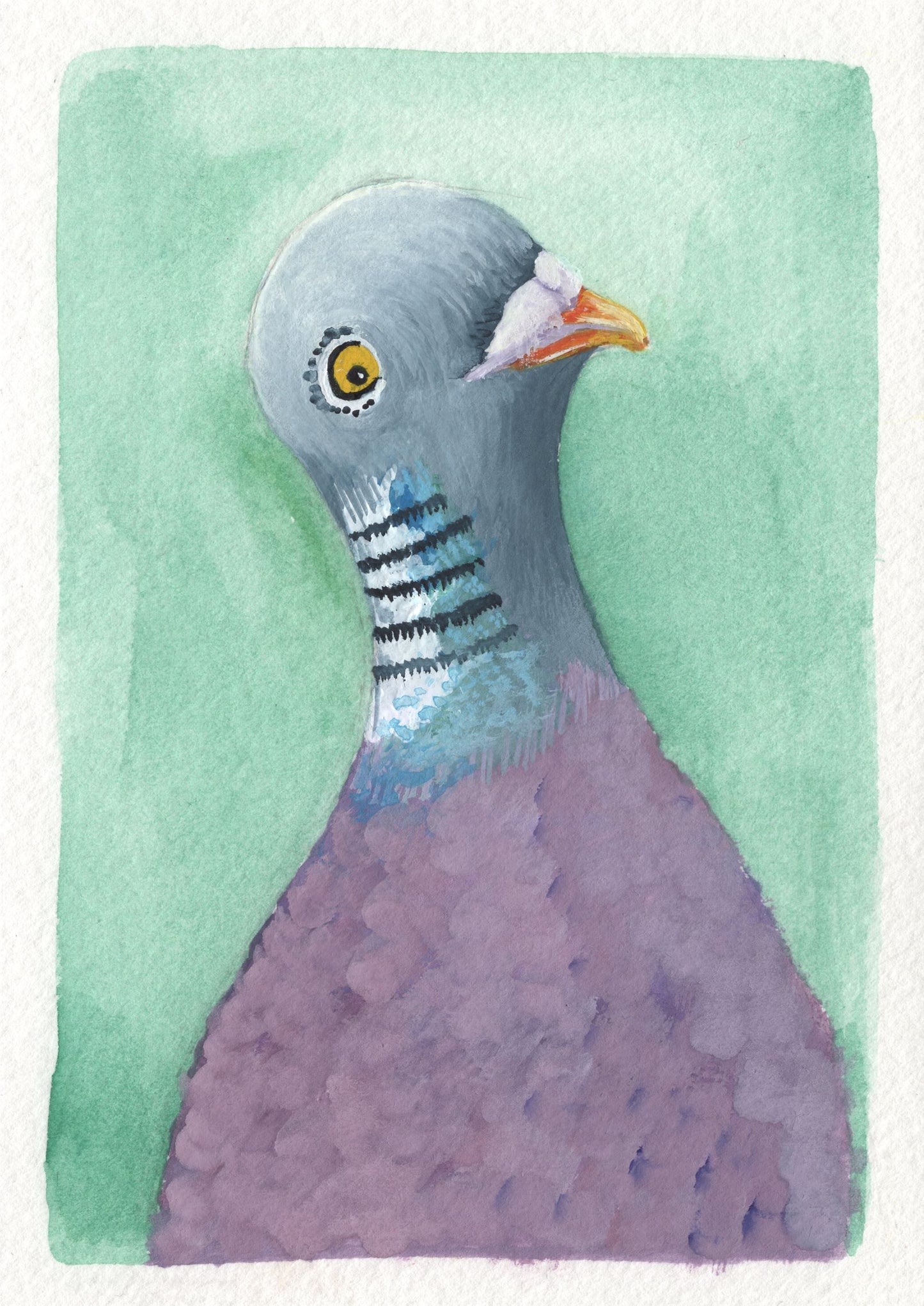 “Pigeon Snapshot” Hand Signed Giclée Print