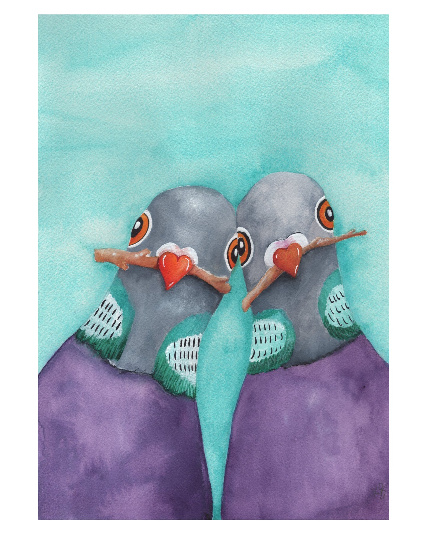 "Nesting Season" Original Illustration (Framed)